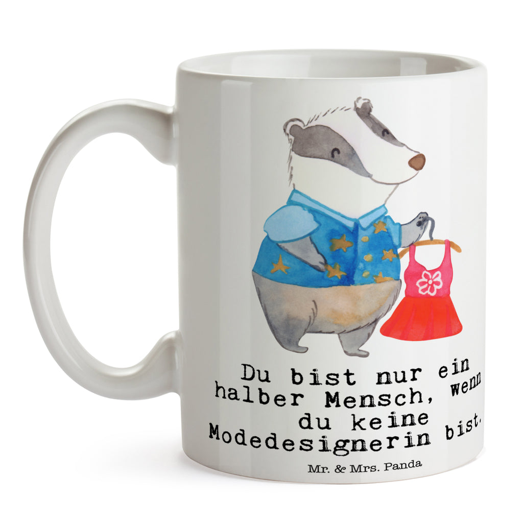 Tasse Modedesignerin mit Herz Modedesignerin, Fashion Designerin, Modeschöpferin Becher, Kaffeetasse, Kaffeebecher, Tee, Frühstück, Büro  Beruf, Ausbildung, Jubiläum, Abschied, Rente, Kollege, Kollegin, Geschenk, Schenken, Arbeitskollege, Mitarbeiter, Firma, Danke, Dankeschön