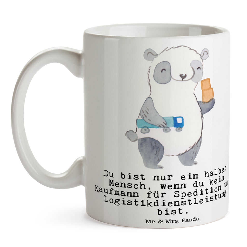 Tasse Kaufmann für Spedition und Logistikdienstleistung mit Herz Abschlussprüfung, Kaufmann für Spedition und Logistikdienstleistung, Ausbildungsgeschenk,  Logistiker, Speditionsmitarbeiter,  Becher, Kaffeetasse, Kaffeebecher, Tee, Frühstück, Büro  Beruf, Ausbildung, Jubiläum, Abschied, Rente, Kollege, Kollegin, Geschenk, Schenken, Arbeitskollege, Mitarbeiter, Firma, Danke, Dankeschön
