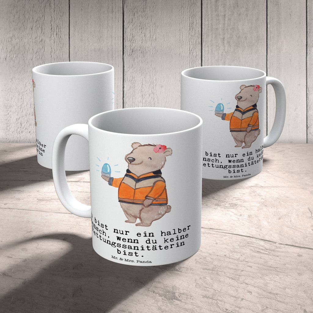Tasse Rettungssanitäterin mit Herz  Becher, Kaffeetasse, Kaffeebecher, Tee, Frühstück, Büro  Beruf, Ausbildung, Jubiläum, Abschied, Rente, Kollege, Kollegin, Geschenk, Schenken, Arbeitskollege, Mitarbeiter, Firma, Danke, Dankeschön