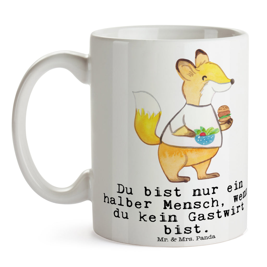 Tasse Gastwirt mit Herz Kneipenwirt, Gastwirt, Gaststätte, Kneipe, Eröffnung, Barkeeper, Bartender, Rum, Bar Becher, Kaffeetasse, Kaffeebecher, Tee, Frühstück, Büro  Beruf, Ausbildung, Jubiläum, Abschied, Rente, Kollege, Kollegin, Geschenk, Schenken, Arbeitskollege, Mitarbeiter, Firma, Danke, Dankeschön