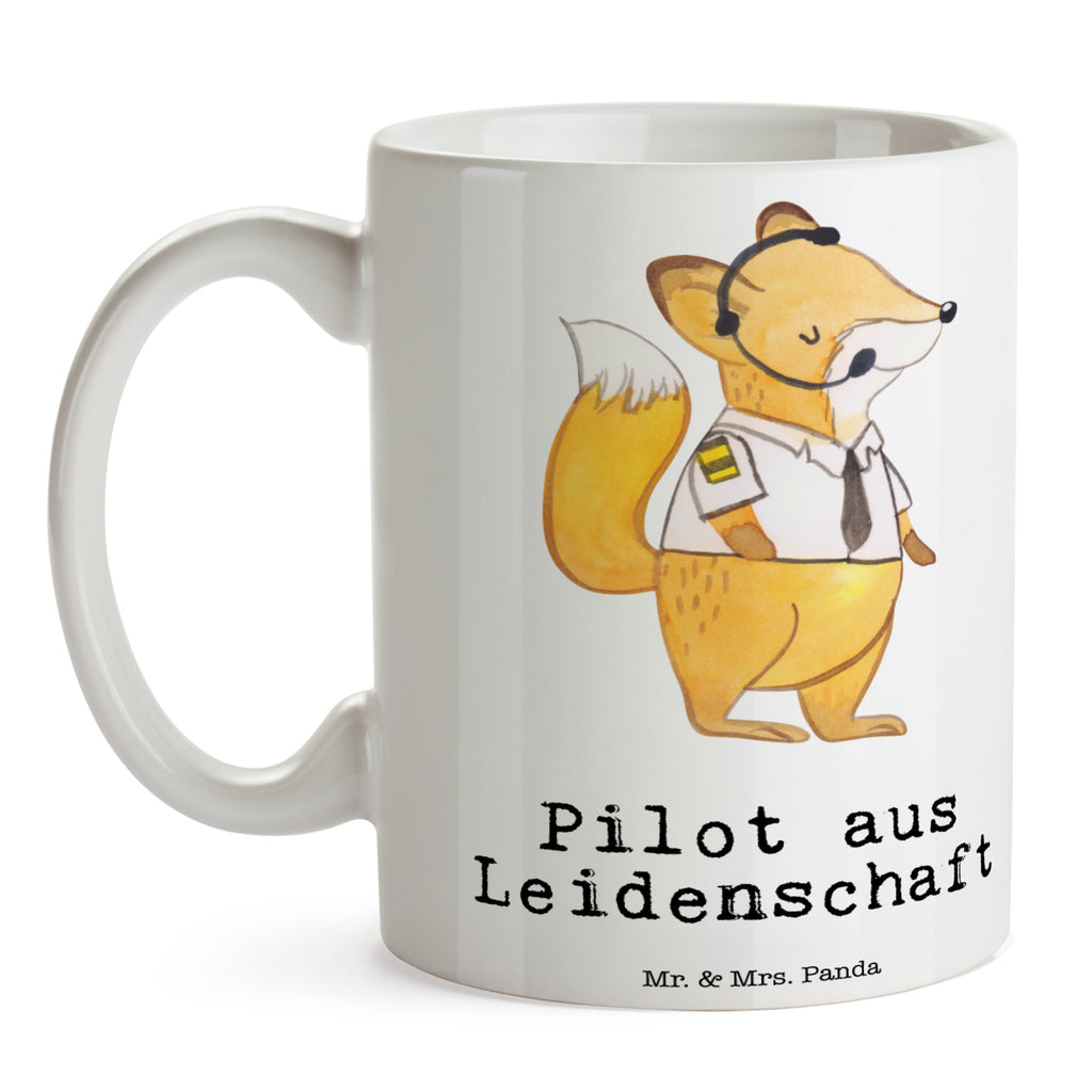 Tasse Pilot aus Leidenschaft Pilot, Flugkapitän, Cockpit, Flugzeug,  Becher, Kaffeetasse, Kaffeebecher, Tee, Frühstück, Büro  Beruf, Ausbildung, Jubiläum, Abschied, Rente, Kollege, Kollegin, Geschenk, Schenken, Arbeitskollege, Mitarbeiter, Firma, Danke, Dankeschön