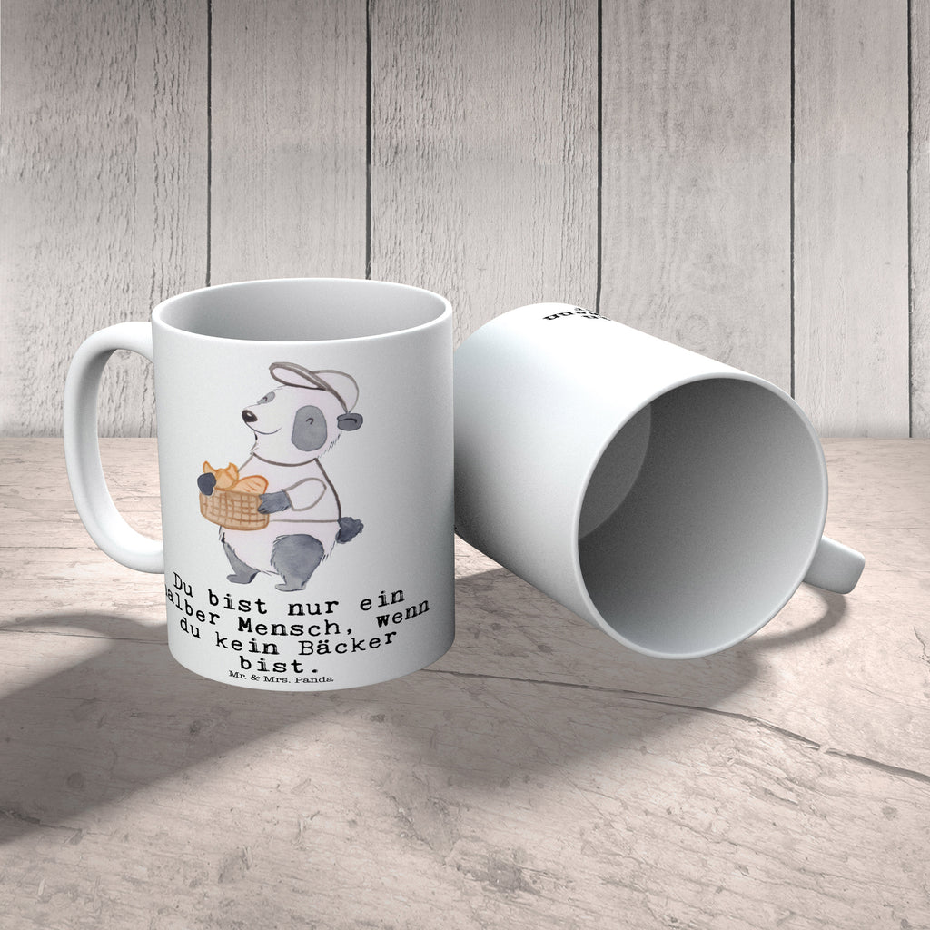 Tasse Bäcker mit Herz Bäcker, Konditor, Brotbäcker, Bäckerei, Backstube, Bäckerladen, Brotmanufaktur,  Becher, Kaffeetasse, Kaffeebecher, Tee, Frühstück, Büro  Beruf, Ausbildung, Jubiläum, Abschied, Rente, Kollege, Kollegin, Geschenk, Schenken, Arbeitskollege, Mitarbeiter, Firma, Danke, Dankeschön
