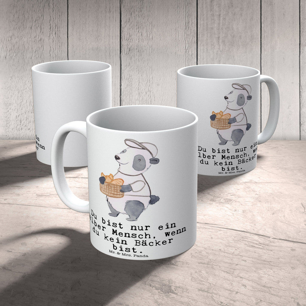 Tasse Bäcker mit Herz Bäcker, Konditor, Brotbäcker, Bäckerei, Backstube, Bäckerladen, Brotmanufaktur,  Becher, Kaffeetasse, Kaffeebecher, Tee, Frühstück, Büro  Beruf, Ausbildung, Jubiläum, Abschied, Rente, Kollege, Kollegin, Geschenk, Schenken, Arbeitskollege, Mitarbeiter, Firma, Danke, Dankeschön