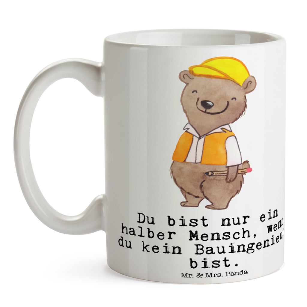 Tasse Bauingenieur mit Herz Bauingenieur, Statiker, Ingeniuer, Baustelle, Studium,  Becher, Kaffeetasse, Kaffeebecher, Tee, Frühstück, Büro  Beruf, Ausbildung, Jubiläum, Abschied, Rente, Kollege, Kollegin, Geschenk, Schenken, Arbeitskollege, Mitarbeiter, Firma, Danke, Dankeschön