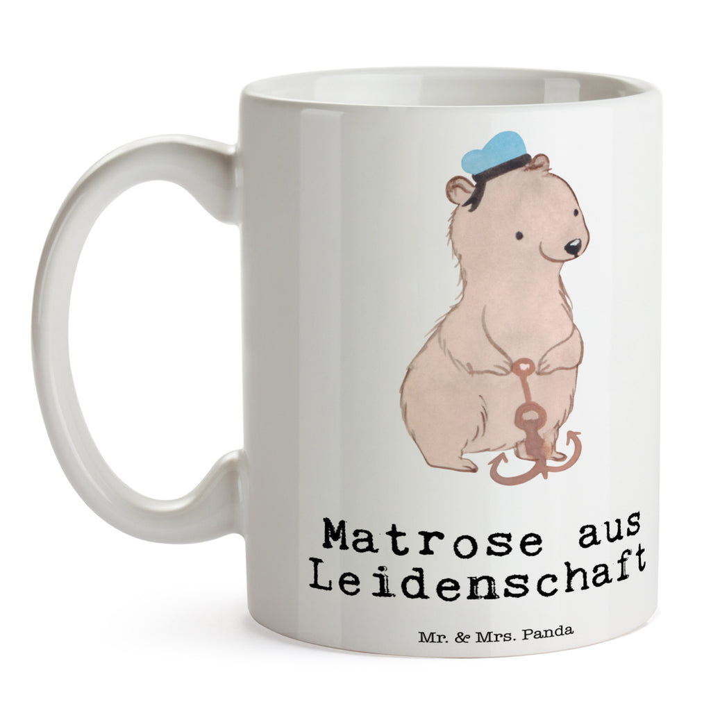Tasse Matrose aus Leidenschaft Matrose, Seemann, Seeleute, Schiff, Schiffsmechaniker,  Becher, Kaffeetasse, Kaffeebecher, Tee, Frühstück, Büro  Beruf, Ausbildung, Jubiläum, Abschied, Rente, Kollege, Kollegin, Geschenk, Schenken, Arbeitskollege, Mitarbeiter, Firma, Danke, Dankeschön