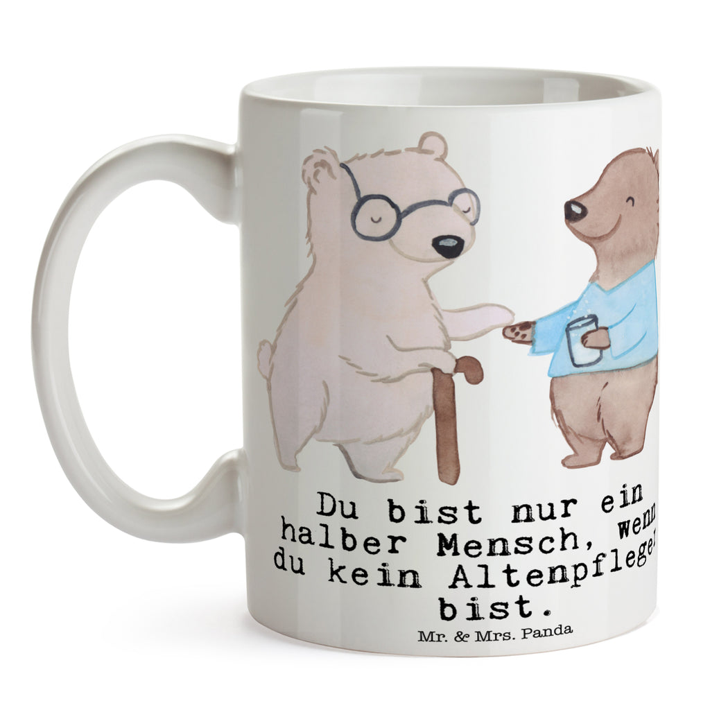 Tasse Altenpfleger mit Herz Altenpfleger, Pfleger, Altenheim Eröffnung Becher, Kaffeetasse, Kaffeebecher, Tee, Frühstück, Büro  Beruf, Ausbildung, Jubiläum, Abschied, Rente, Kollege, Kollegin, Geschenk, Schenken, Arbeitskollege, Mitarbeiter, Firma, Danke, Dankeschön
