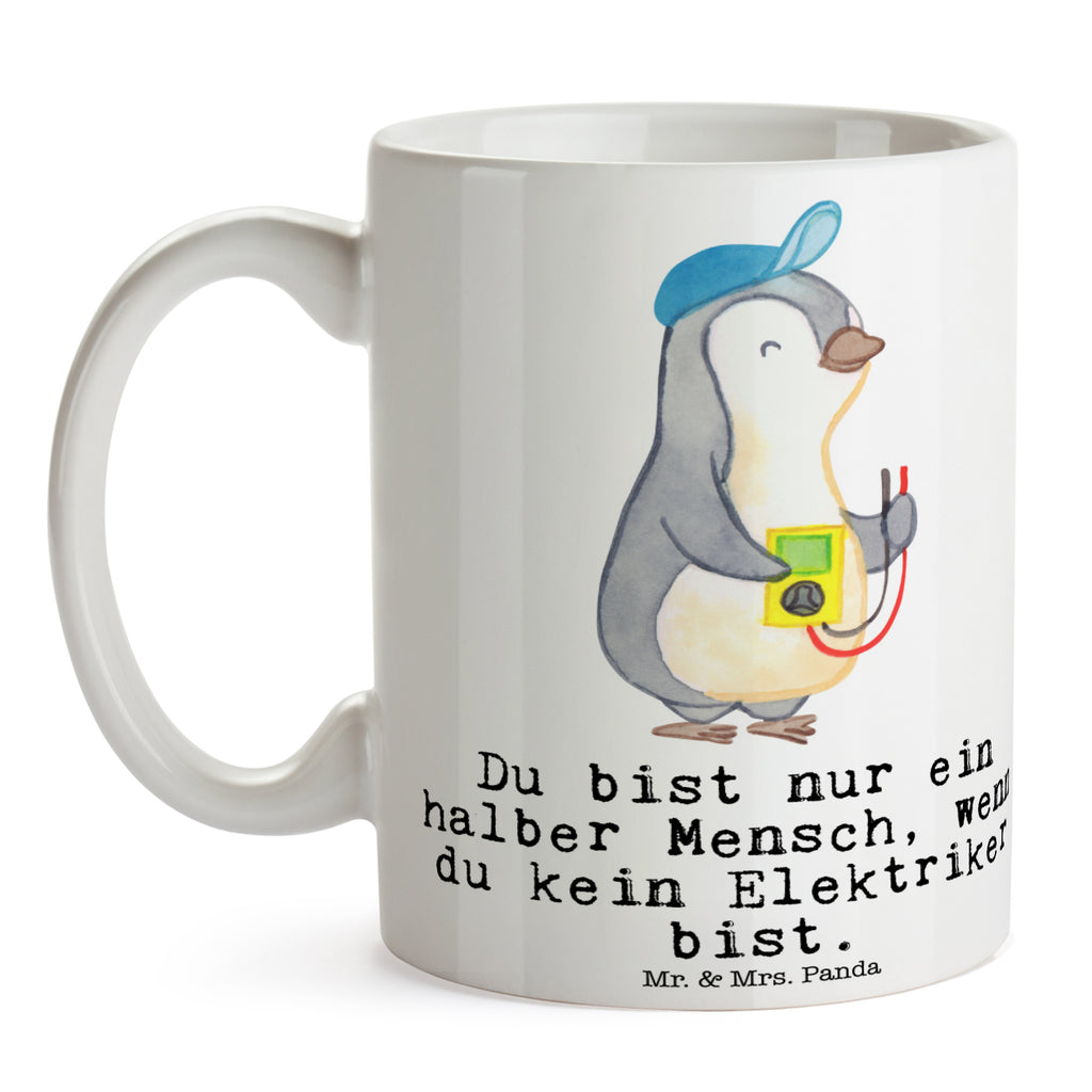 Tasse Elektriker mit Herz Elektriker, Elektronmonteur, Elektrotechniker, Elektroinstallateur , Elektromeister, Gesellenprüfung, Ausbildung,  Becher, Kaffeetasse, Kaffeebecher, Tee, Frühstück, Büro  Beruf, Ausbildung, Jubiläum, Abschied, Rente, Kollege, Kollegin, Geschenk, Schenken, Arbeitskollege, Mitarbeiter, Firma, Danke, Dankeschön