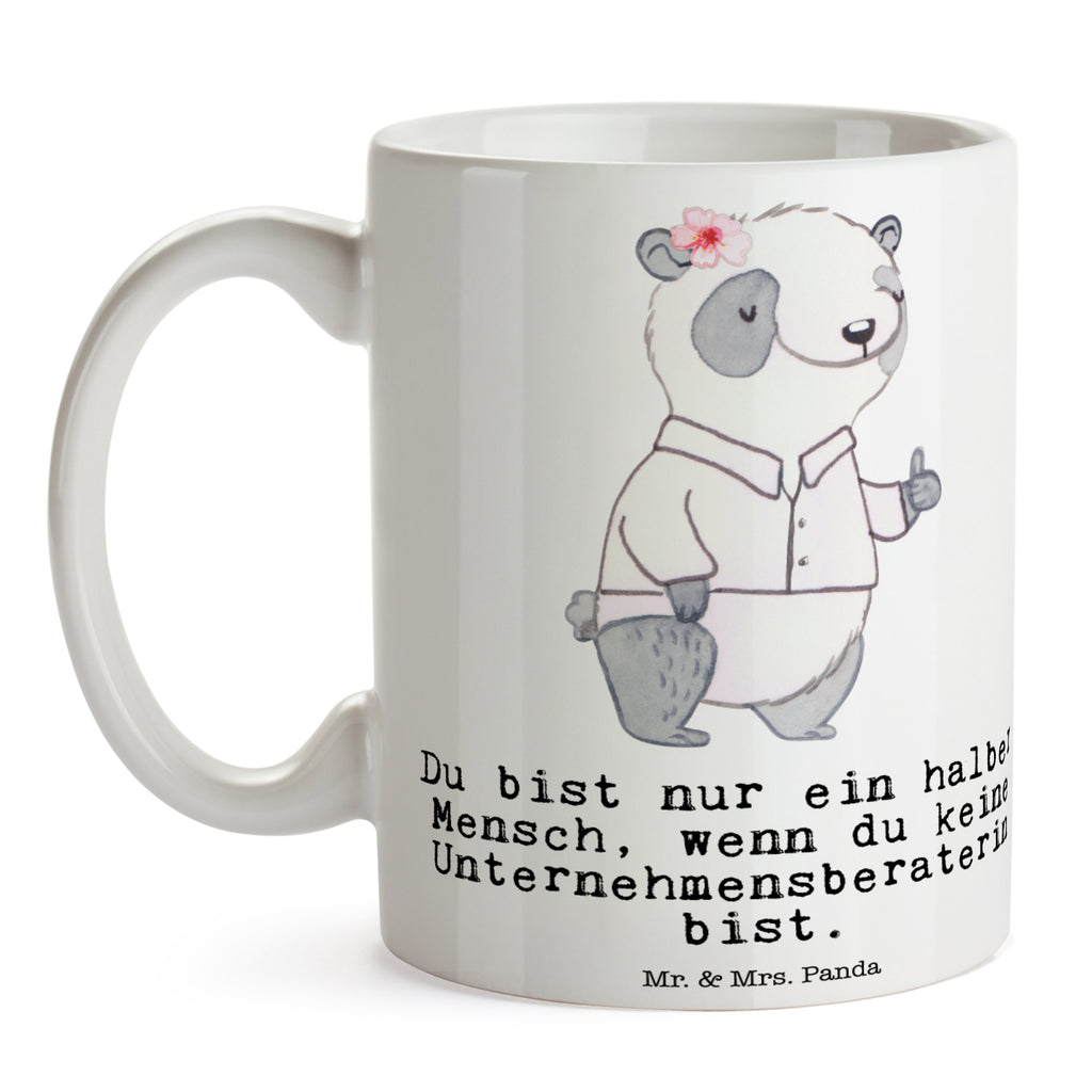 Tasse Unternehmensberaterin mit Herz  Becher, Kaffeetasse, Kaffeebecher, Tee, Frühstück, Büro  Beruf, Ausbildung, Jubiläum, Abschied, Rente, Kollege, Kollegin, Geschenk, Schenken, Arbeitskollege, Mitarbeiter, Firma, Danke, Dankeschön