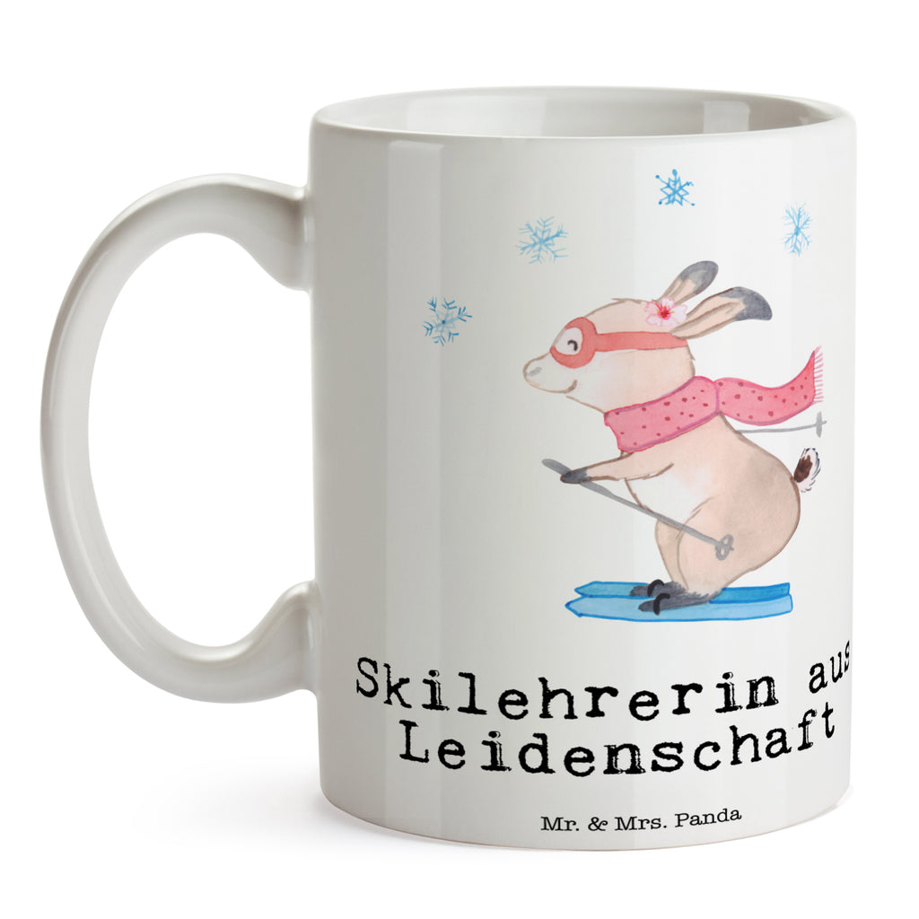 Tasse Skilehrerin aus Leidenschaft  Becher, Kaffeetasse, Kaffeebecher, Tee, Frühstück, Büro  Beruf, Ausbildung, Jubiläum, Abschied, Rente, Kollege, Kollegin, Geschenk, Schenken, Arbeitskollege, Mitarbeiter, Firma, Danke, Dankeschön