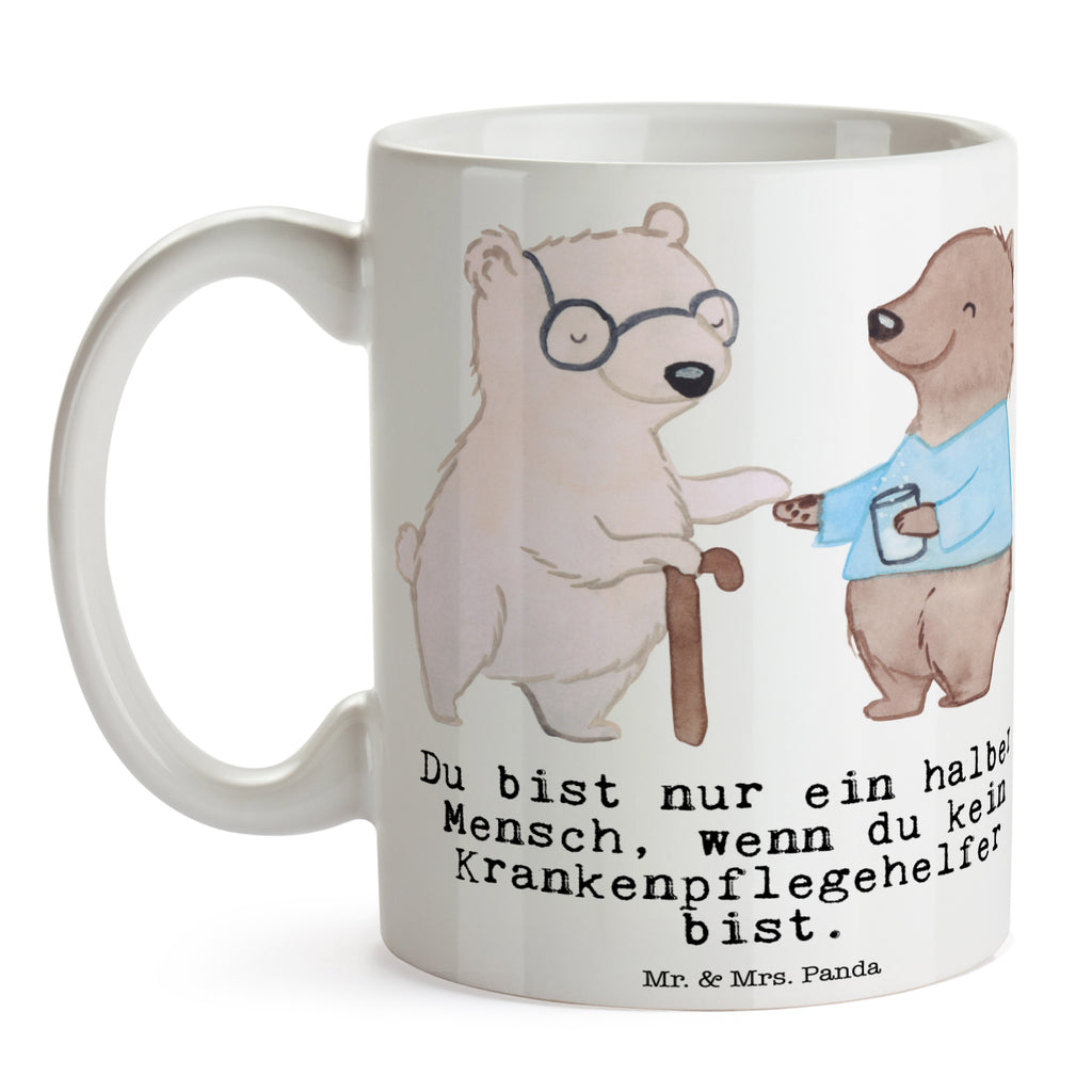 Tasse Krankenpflegehelfer mit Herz Krankenpflegehelfer, Pflegehelfer, Ausbildung, Pflegekraft Becher, Kaffeetasse, Kaffeebecher, Tee, Frühstück, Büro  Beruf, Ausbildung, Jubiläum, Abschied, Rente, Kollege, Kollegin, Geschenk, Schenken, Arbeitskollege, Mitarbeiter, Firma, Danke, Dankeschön