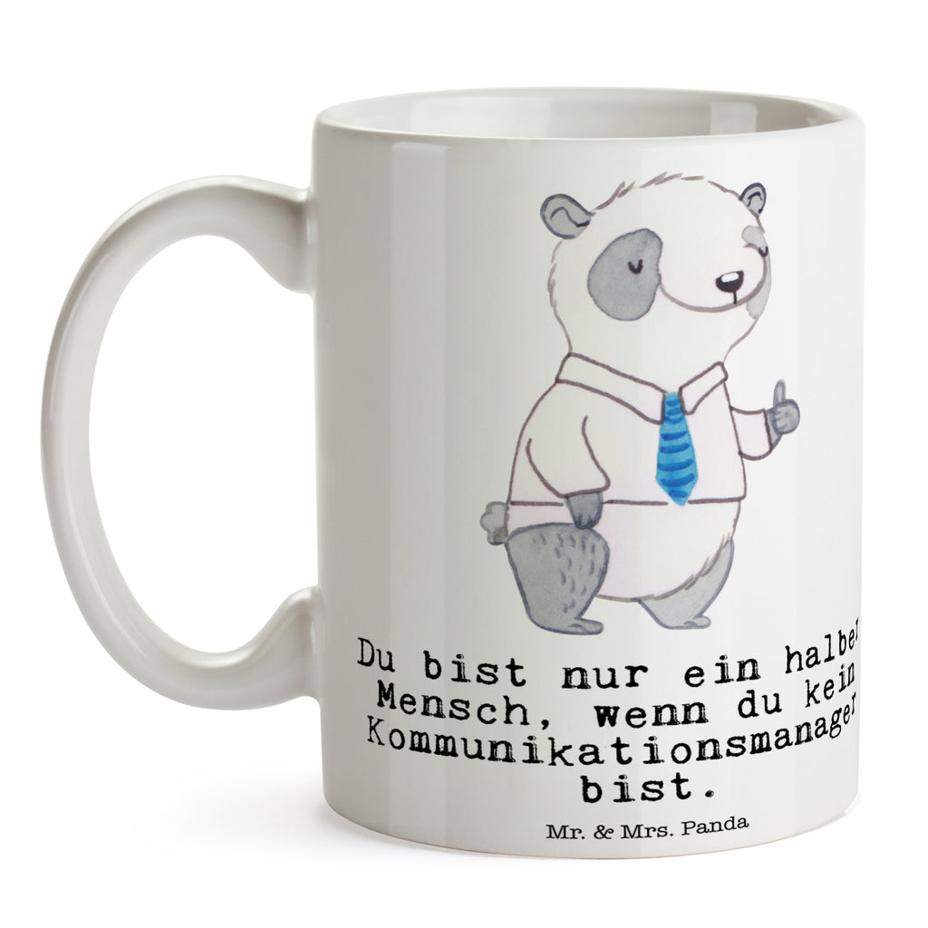 Tasse Kommunikationsmanager mit Herz Kommunikationsmanager, Studium, interkulturelle kommunikation, communications manager,  Becher, Kaffeetasse, Kaffeebecher, Tee, Frühstück, Büro  Beruf, Ausbildung, Jubiläum, Abschied, Rente, Kollege, Kollegin, Geschenk, Schenken, Arbeitskollege, Mitarbeiter, Firma, Danke, Dankeschön