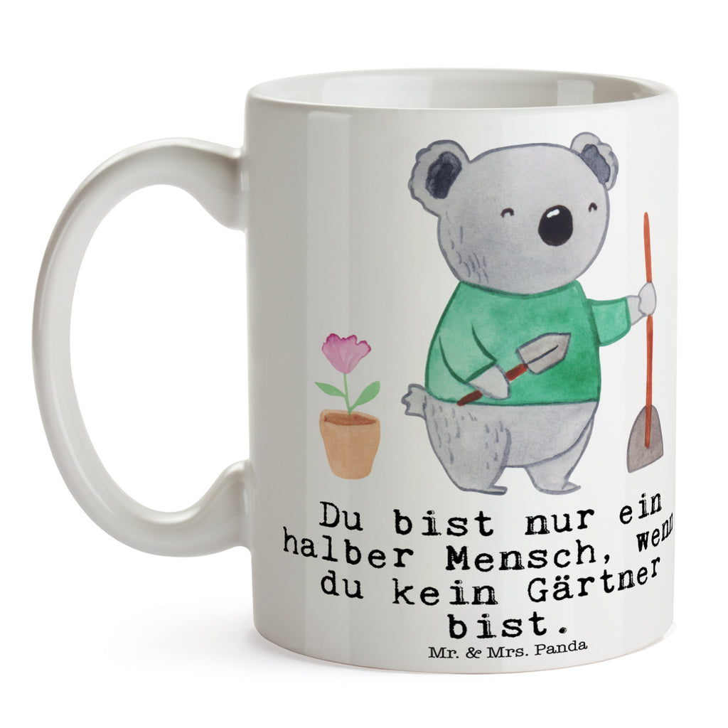 Tasse Gärtner mit Herz Gärtner, Gartenplaner, Gärtnerei, Gartenbau, Hobbygärtner, Garten- und Landschaftsbauer,  Becher, Kaffeetasse, Kaffeebecher, Tee, Frühstück, Büro  Beruf, Ausbildung, Jubiläum, Abschied, Rente, Kollege, Kollegin, Geschenk, Schenken, Arbeitskollege, Mitarbeiter, Firma, Danke, Dankeschön