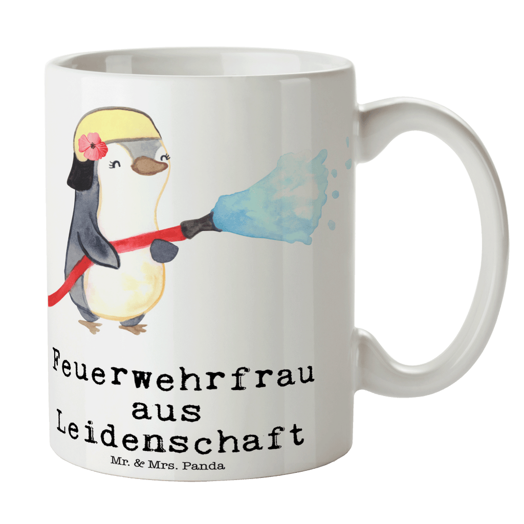 Tasse Feuerwehrfrau aus Leidenschaft Feuerwehrfrau, Feuerwehrhauptfrau, Brandschutz,  Feuerwehr, Ausbildung,  freiwillige Feuerwehr,  Becher, Kaffeetasse, Kaffeebecher, Tee, Frühstück, Büro  Beruf, Ausbildung, Jubiläum, Abschied, Rente, Kollege, Kollegin, Geschenk, Schenken, Arbeitskollege, Mitarbeiter, Firma, Danke, Dankeschön