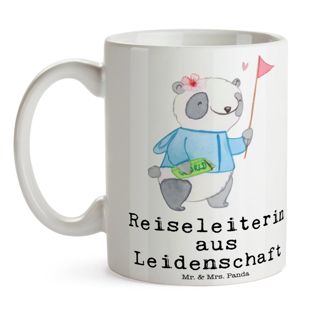 Tasse Reiseleiterin aus Leidenschaft  Becher, Kaffeetasse, Kaffeebecher, Tee, Frühstück, Büro  Beruf, Ausbildung, Jubiläum, Abschied, Rente, Kollege, Kollegin, Geschenk, Schenken, Arbeitskollege, Mitarbeiter, Firma, Danke, Dankeschön