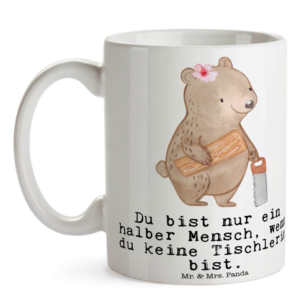 Tasse Tischlerin mit Herz  Becher, Kaffeetasse, Kaffeebecher, Tee, Frühstück, Büro  Beruf, Ausbildung, Jubiläum, Abschied, Rente, Kollege, Kollegin, Geschenk, Schenken, Arbeitskollege, Mitarbeiter, Firma, Danke, Dankeschön