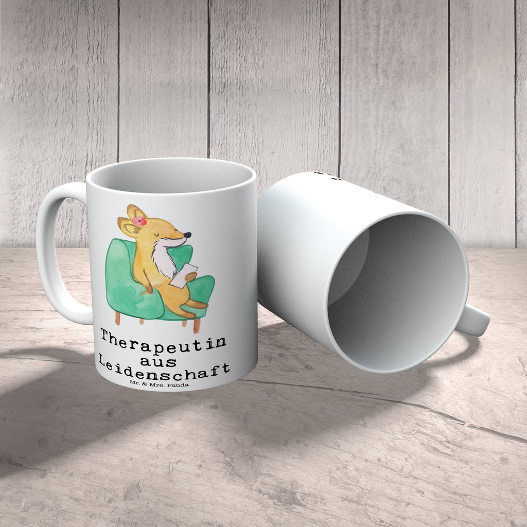 Tasse Therapeutin aus Leidenschaft  Becher, Kaffeetasse, Kaffeebecher, Tee, Frühstück, Büro  Beruf, Ausbildung, Jubiläum, Abschied, Rente, Kollege, Kollegin, Geschenk, Schenken, Arbeitskollege, Mitarbeiter, Firma, Danke, Dankeschön