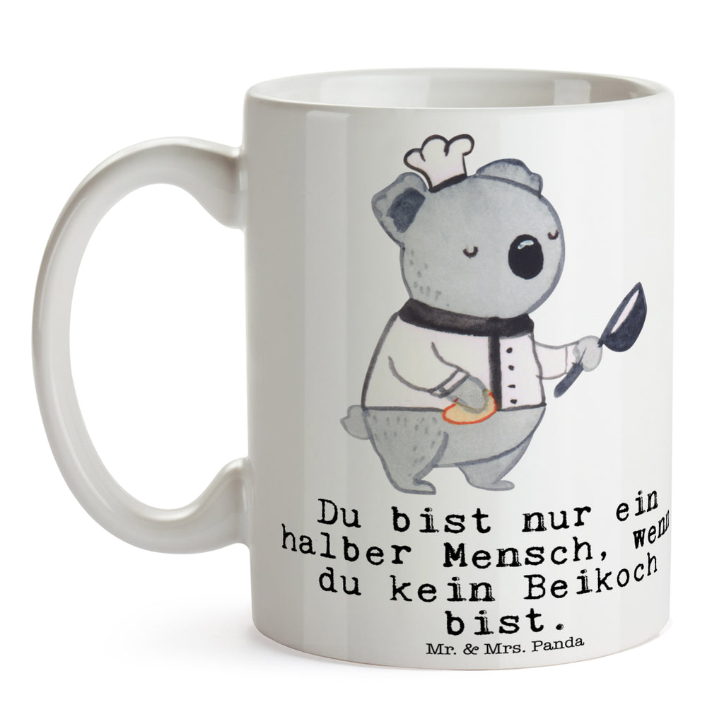 Tasse Beikoch mit Herz Beikoch, Spülhilfe, Hilfskoch, Jungkoch, Küchenhilfe, Gastronomie, Restaurant, Koch,  Becher, Kaffeetasse, Kaffeebecher, Tee, Frühstück, Büro  Beruf, Ausbildung, Jubiläum, Abschied, Rente, Kollege, Kollegin, Geschenk, Schenken, Arbeitskollege, Mitarbeiter, Firma, Danke, Dankeschön