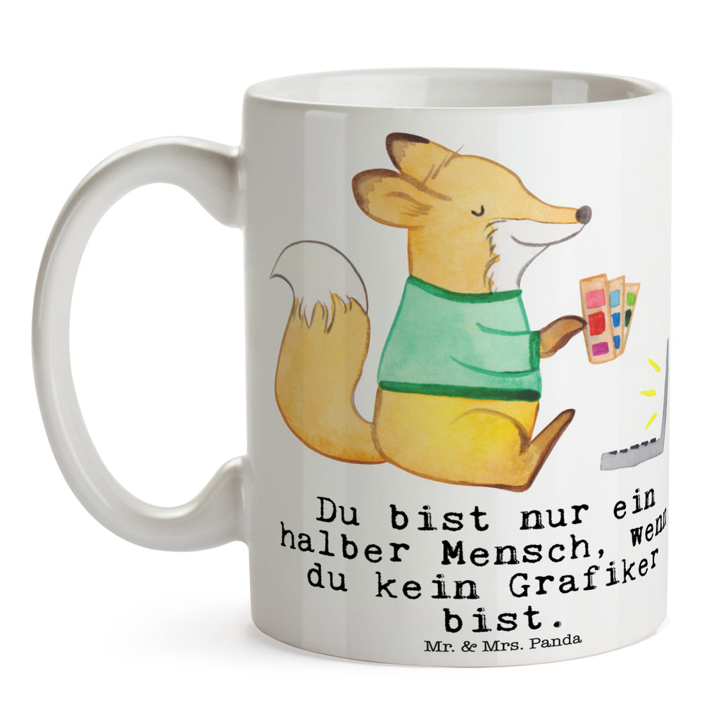 Tasse Grafiker mit Herz Grafiker, Designer, Mediengestalter, Grafikdesigner, Becher, Kaffeetasse, Kaffeebecher, Tee, Frühstück, Büro  Beruf, Ausbildung, Jubiläum, Abschied, Rente, Kollege, Kollegin, Geschenk, Schenken, Arbeitskollege, Mitarbeiter, Firma, Danke, Dankeschön