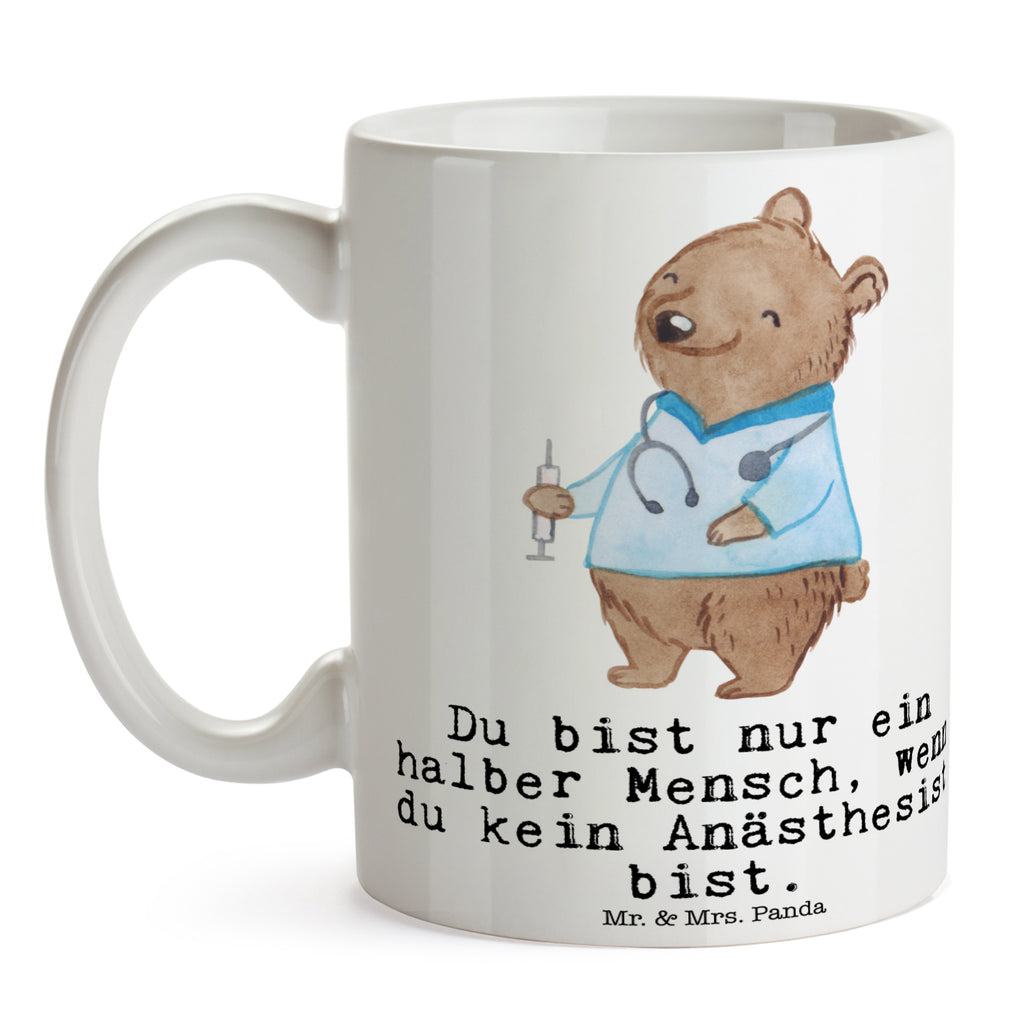 Tasse Anästhesist mit Herz Anästhesist, Narkosearzt, Anästhesie, Krankenhaus, Studium,  Becher, Kaffeetasse, Kaffeebecher, Tee, Frühstück, Büro  Beruf, Ausbildung, Jubiläum, Abschied, Rente, Kollege, Kollegin, Geschenk, Schenken, Arbeitskollege, Mitarbeiter, Firma, Danke, Dankeschön