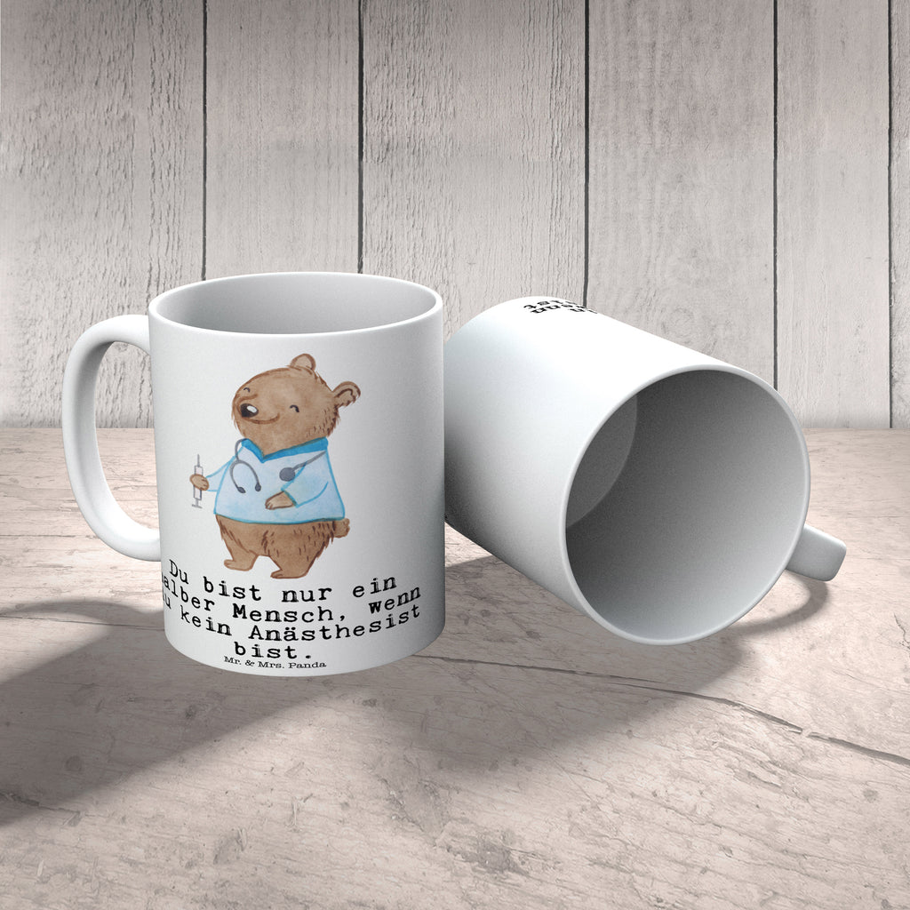 Tasse Anästhesist mit Herz Anästhesist, Narkosearzt, Anästhesie, Krankenhaus, Studium,  Becher, Kaffeetasse, Kaffeebecher, Tee, Frühstück, Büro  Beruf, Ausbildung, Jubiläum, Abschied, Rente, Kollege, Kollegin, Geschenk, Schenken, Arbeitskollege, Mitarbeiter, Firma, Danke, Dankeschön