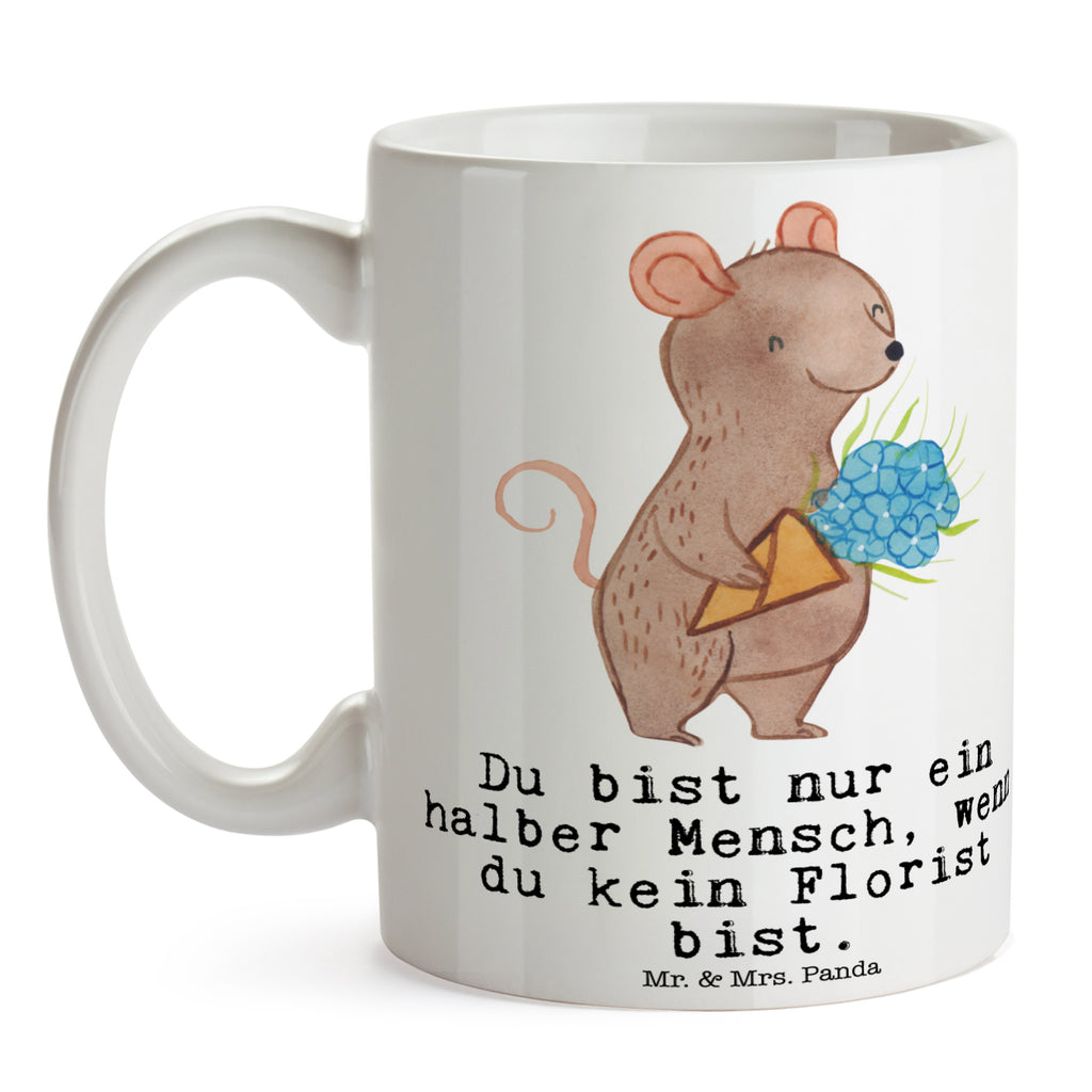 Tasse Florist mit Herz Blumenhändler, Florist, Blumenlanden, Ausbildung, Blumenprofi,  Becher, Kaffeetasse, Kaffeebecher, Tee, Frühstück, Büro  Beruf, Ausbildung, Jubiläum, Abschied, Rente, Kollege, Kollegin, Geschenk, Schenken, Arbeitskollege, Mitarbeiter, Firma, Danke, Dankeschön