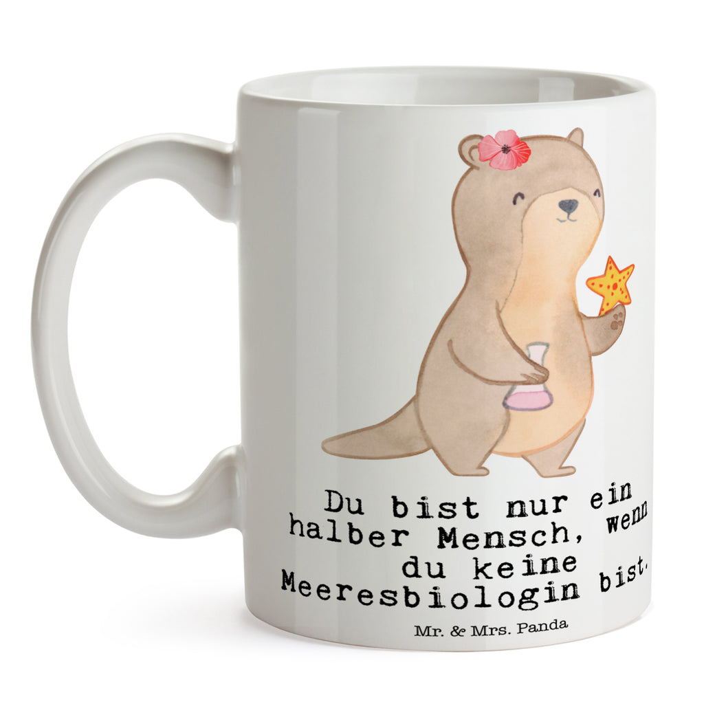 Tasse Meeresbiologin mit Herz Meeresbiologin, Meereskundlerin, Naturwissenschaftlerin, Meeresforscherin, maritime Forschung, Studium,  Becher, Kaffeetasse, Kaffeebecher, Tee, Frühstück, Büro  Beruf, Ausbildung, Jubiläum, Abschied, Rente, Kollege, Kollegin, Geschenk, Schenken, Arbeitskollege, Mitarbeiter, Firma, Danke, Dankeschön