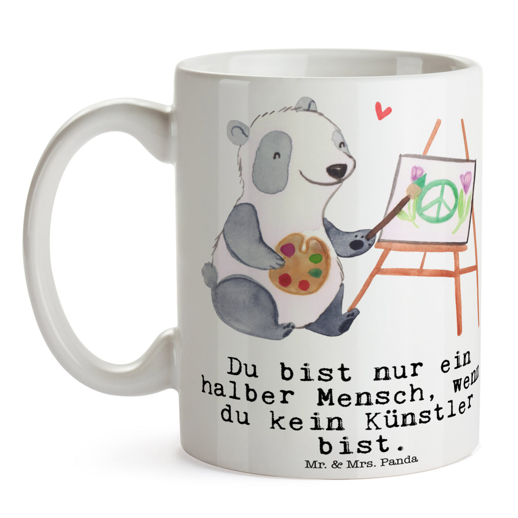 Tasse Künstler mit Herz Künstler, Maler, Kunstmaler, Galerie Eröffnung, Kunstschule,  Becher, Kaffeetasse, Kaffeebecher, Tee, Frühstück, Büro  Beruf, Ausbildung, Jubiläum, Abschied, Rente, Kollege, Kollegin, Geschenk, Schenken, Arbeitskollege, Mitarbeiter, Firma, Danke, Dankeschön