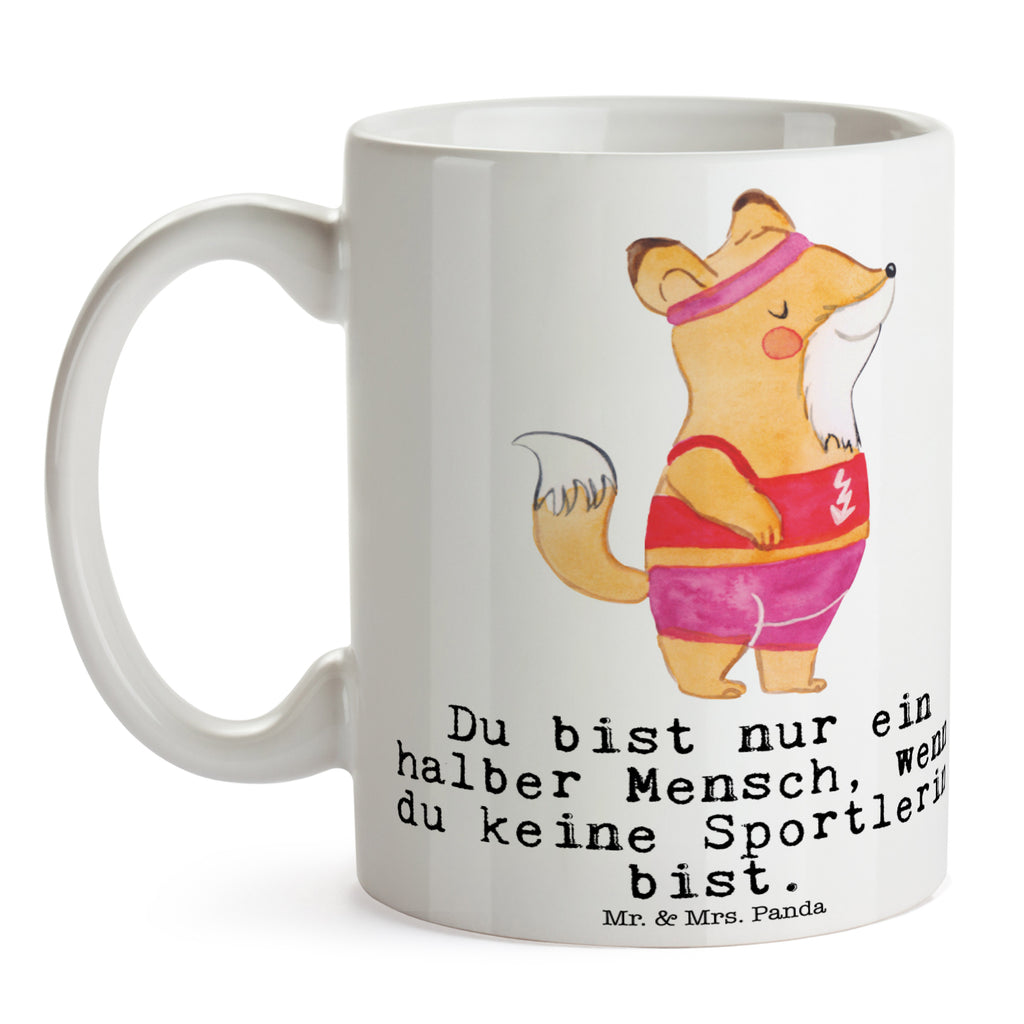 Tasse Sportlerin mit Herz  Becher, Kaffeetasse, Kaffeebecher, Tee, Frühstück, Büro  Beruf, Ausbildung, Jubiläum, Abschied, Rente, Kollege, Kollegin, Geschenk, Schenken, Arbeitskollege, Mitarbeiter, Firma, Danke, Dankeschön
