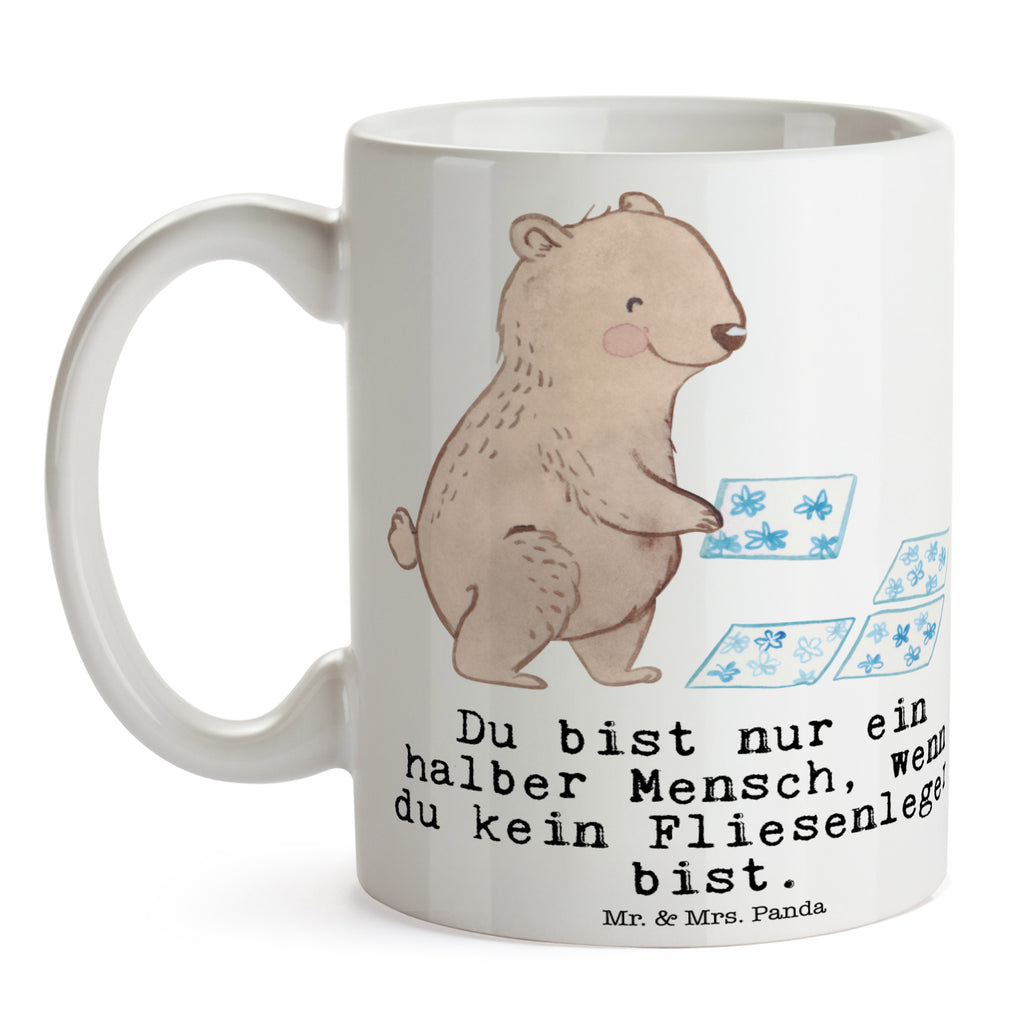 Tasse Fliesenleger mit Herz Fliesenleger, Gesellenprüfung, Fliesenlegermeister, Fliesenlegerbetrieb, Fliesenfachhandel, Handwerk,  Becher, Kaffeetasse, Kaffeebecher, Tee, Frühstück, Büro  Beruf, Ausbildung, Jubiläum, Abschied, Rente, Kollege, Kollegin, Geschenk, Schenken, Arbeitskollege, Mitarbeiter, Firma, Danke, Dankeschön