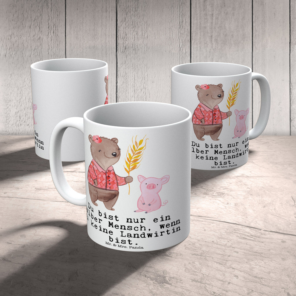 Tasse Landwirtin mit Herz Landwirtin, Bäuerin, Tierwirtin, Agronomin, Farmerin, Bauernhof,  Becher, Kaffeetasse, Kaffeebecher, Tee, Frühstück, Büro  Beruf, Ausbildung, Jubiläum, Abschied, Rente, Kollege, Kollegin, Geschenk, Schenken, Arbeitskollege, Mitarbeiter, Firma, Danke, Dankeschön