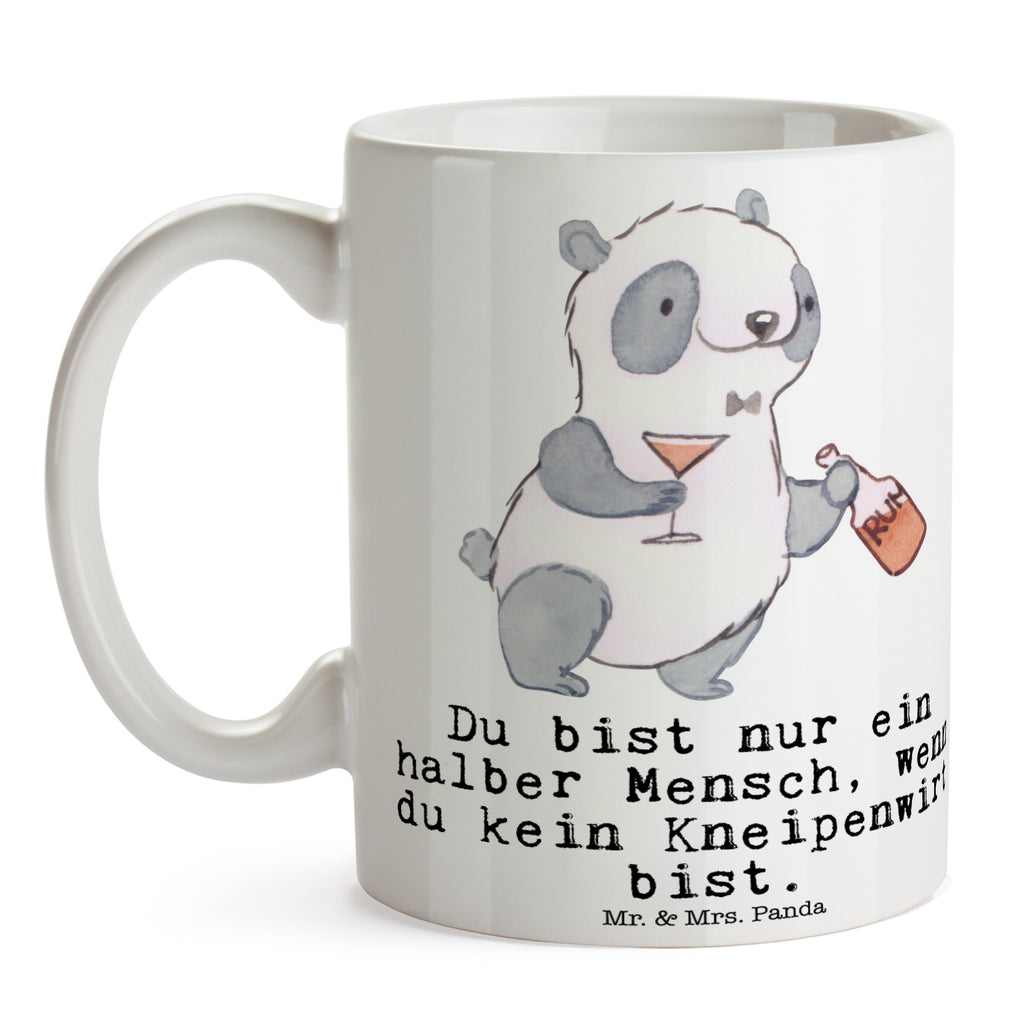 Tasse Kneipenwirt mit Herz Kneipenwirt, Gastwirt, Gaststätte, Kneipe, Eröffnung, Barkeeper, Bartender, Rum, Bar Becher, Kaffeetasse, Kaffeebecher, Tee, Frühstück, Büro  Beruf, Ausbildung, Jubiläum, Abschied, Rente, Kollege, Kollegin, Geschenk, Schenken, Arbeitskollege, Mitarbeiter, Firma, Danke, Dankeschön