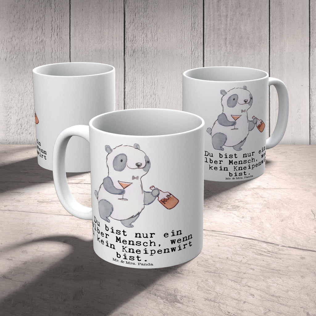 Tasse Kneipenwirt mit Herz Kneipenwirt, Gastwirt, Gaststätte, Kneipe, Eröffnung, Barkeeper, Bartender, Rum, Bar Becher, Kaffeetasse, Kaffeebecher, Tee, Frühstück, Büro  Beruf, Ausbildung, Jubiläum, Abschied, Rente, Kollege, Kollegin, Geschenk, Schenken, Arbeitskollege, Mitarbeiter, Firma, Danke, Dankeschön