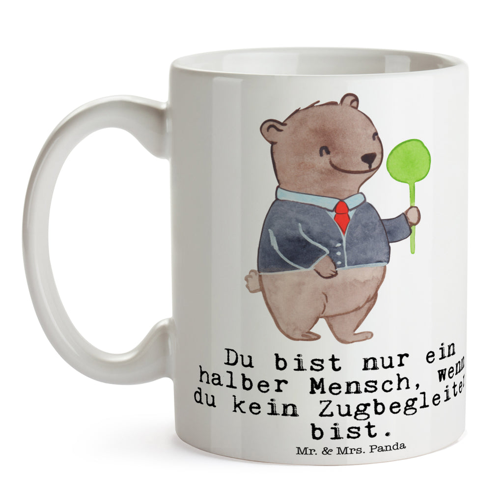 Tasse Zugbegleiter mit Herz  Becher, Kaffeetasse, Kaffeebecher, Tee, Frühstück, Büro  Beruf, Ausbildung, Jubiläum, Abschied, Rente, Kollege, Kollegin, Geschenk, Schenken, Arbeitskollege, Mitarbeiter, Firma, Danke, Dankeschön