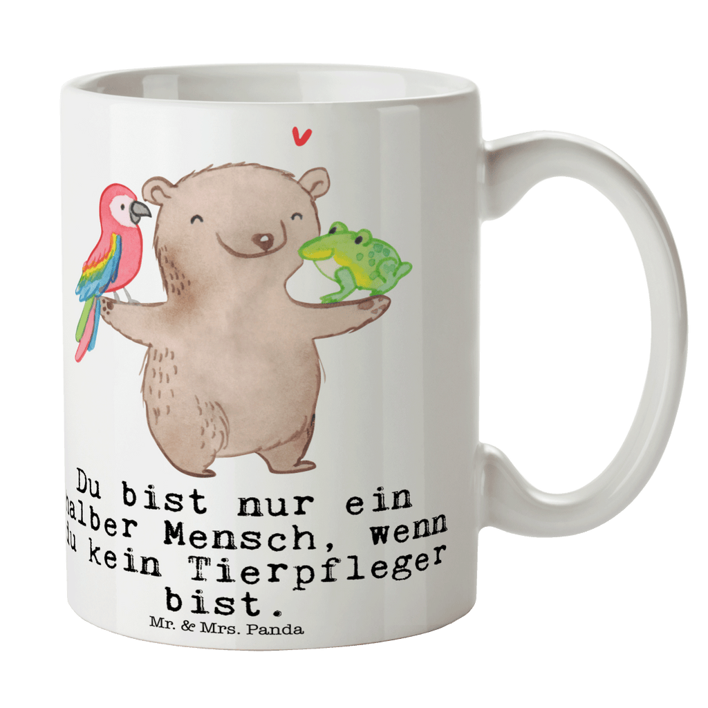 Tasse Tierpfleger mit Herz  Becher, Kaffeetasse, Kaffeebecher, Tee, Frühstück, Büro  Beruf, Ausbildung, Jubiläum, Abschied, Rente, Kollege, Kollegin, Geschenk, Schenken, Arbeitskollege, Mitarbeiter, Firma, Danke, Dankeschön