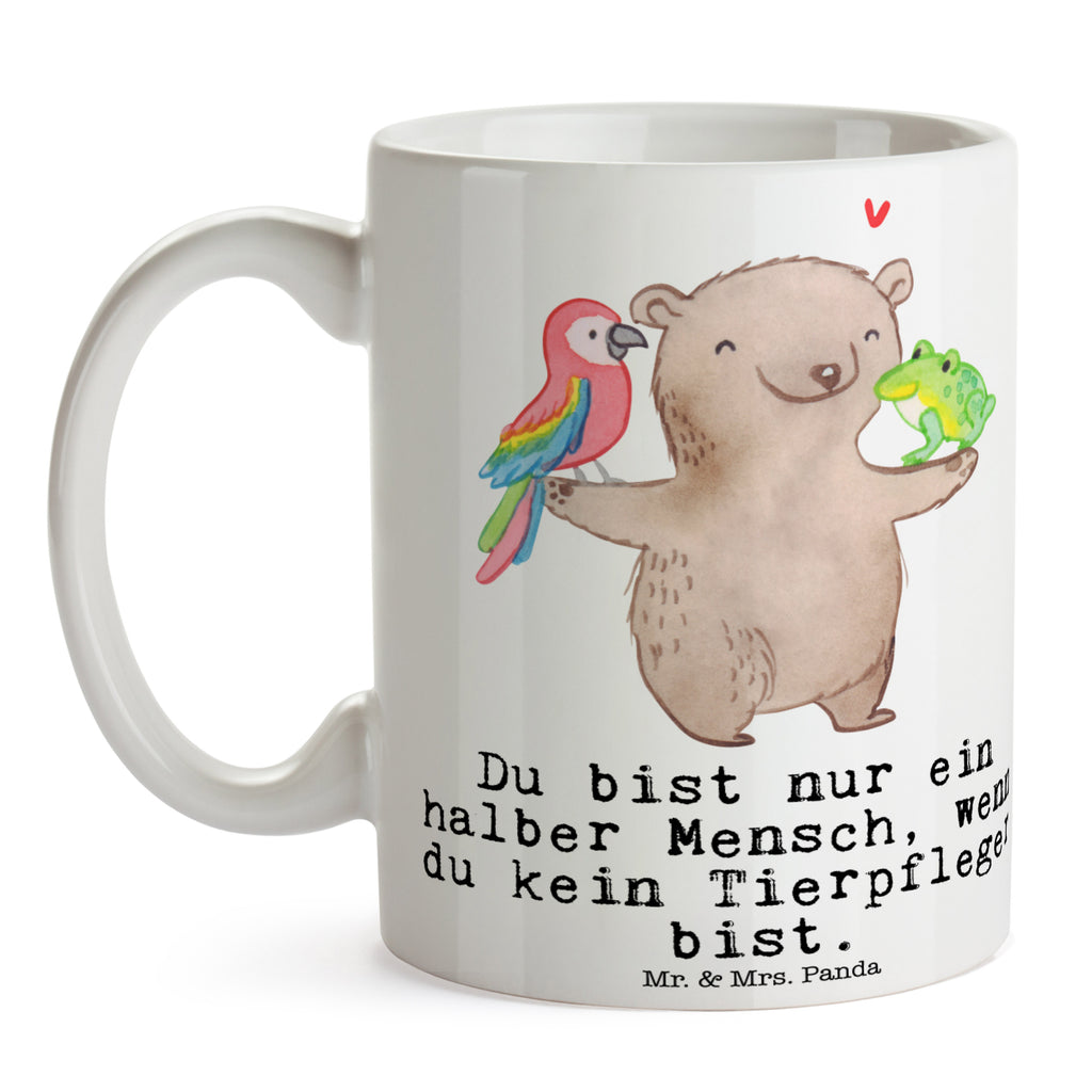 Tasse Tierpfleger mit Herz  Becher, Kaffeetasse, Kaffeebecher, Tee, Frühstück, Büro  Beruf, Ausbildung, Jubiläum, Abschied, Rente, Kollege, Kollegin, Geschenk, Schenken, Arbeitskollege, Mitarbeiter, Firma, Danke, Dankeschön