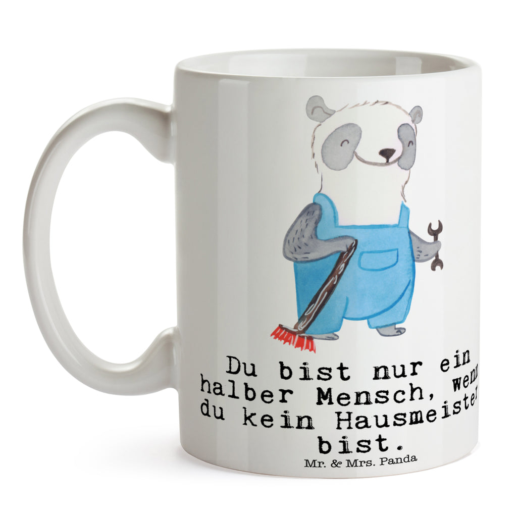 Tasse Hausmeister mit Herz Hausmeister, Concierge,
Hausverwalter,  Facility Manager  Becher, Kaffeetasse, Kaffeebecher, Tee, Frühstück, Büro  Beruf, Ausbildung, Jubiläum, Abschied, Rente, Kollege, Kollegin, Geschenk, Schenken, Arbeitskollege, Mitarbeiter, Firma, Danke, Dankeschön