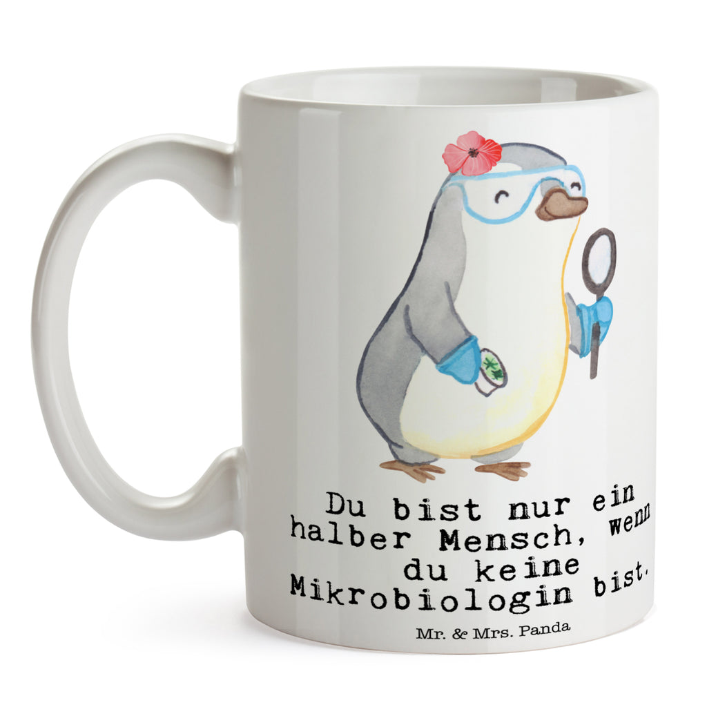Tasse Mikrobiologin mit Herz Mikrobiologin, Naturwissenschaftlerin, Labor, Forschung,  Becher, Kaffeetasse, Kaffeebecher, Tee, Frühstück, Büro  Beruf, Ausbildung, Jubiläum, Abschied, Rente, Kollege, Kollegin, Geschenk, Schenken, Arbeitskollege, Mitarbeiter, Firma, Danke, Dankeschön