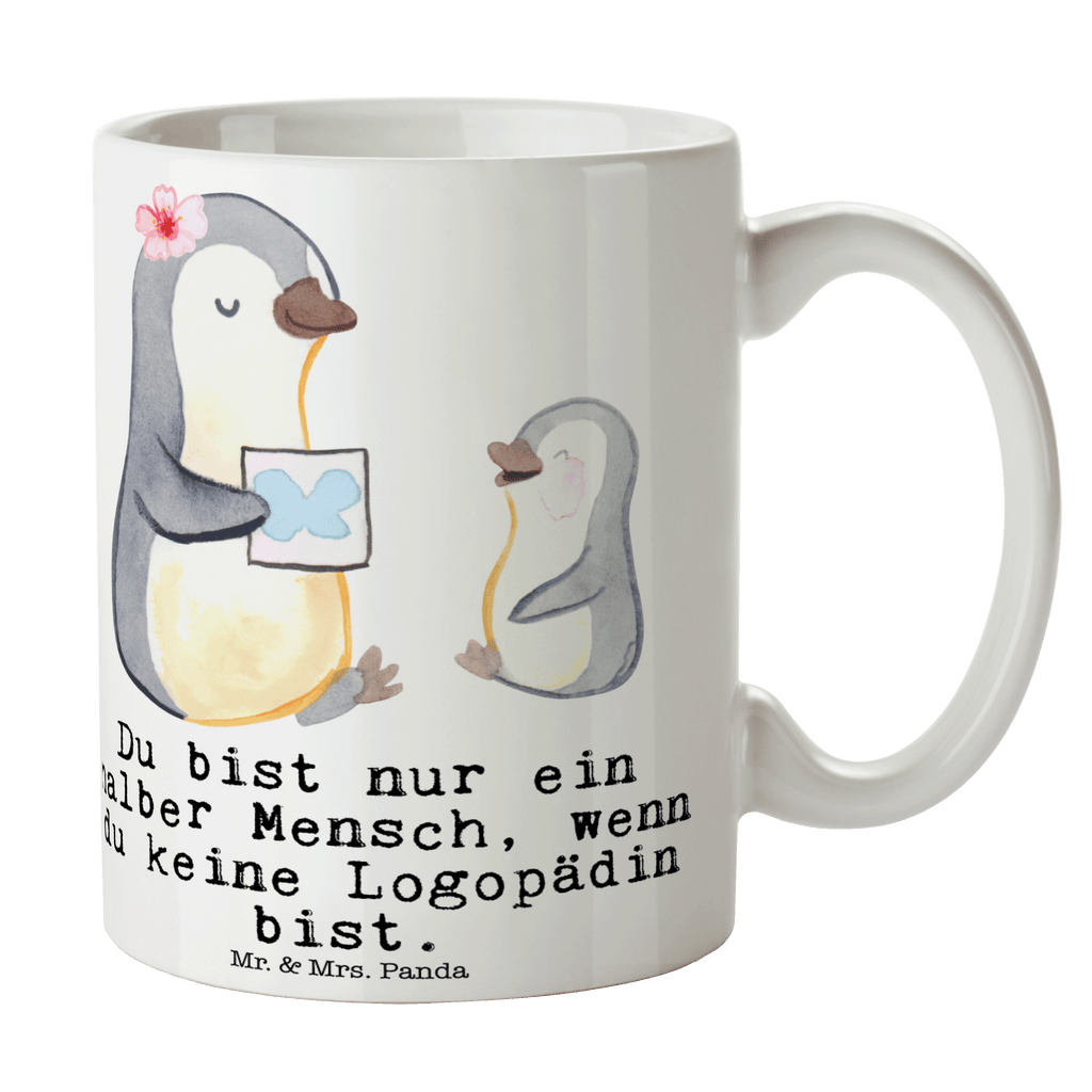Tasse Logopädin mit Herz Logopädin, Logopädie, Ausbildung, Studium,  Becher, Kaffeetasse, Kaffeebecher, Tee, Frühstück, Büro  Beruf, Ausbildung, Jubiläum, Abschied, Rente, Kollege, Kollegin, Geschenk, Schenken, Arbeitskollege, Mitarbeiter, Firma, Danke, Dankeschön