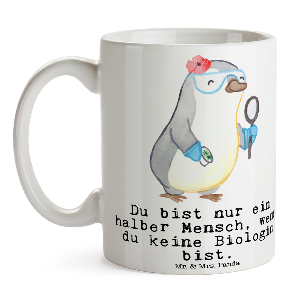 Tasse Biologin mit Herz Biologin, Biologie, Naturwissenschaftlerin, Labor, Studium, Bachelor, Master,  Becher, Kaffeetasse, Kaffeebecher, Tee, Frühstück, Büro  Beruf, Ausbildung, Jubiläum, Abschied, Rente, Kollege, Kollegin, Geschenk, Schenken, Arbeitskollege, Mitarbeiter, Firma, Danke, Dankeschön