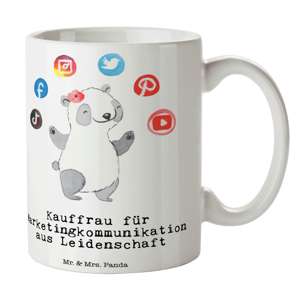 Tasse Kauffrau für Marketingkommunikation aus Leidenschaft Abschlussprüfung, Kauffrau für Spedition und Logistikdienstleistung, Ausbildungsgeschenk,  Logistikerin, Speditionsmitarbeiterin,  Becher, Kaffeetasse, Kaffeebecher, Tee, Frühstück, Büro  Beruf, Ausbildung, Jubiläum, Abschied, Rente, Kollege, Kollegin, Geschenk, Schenken, Arbeitskollege, Mitarbeiter, Firma, Danke, Dankeschön