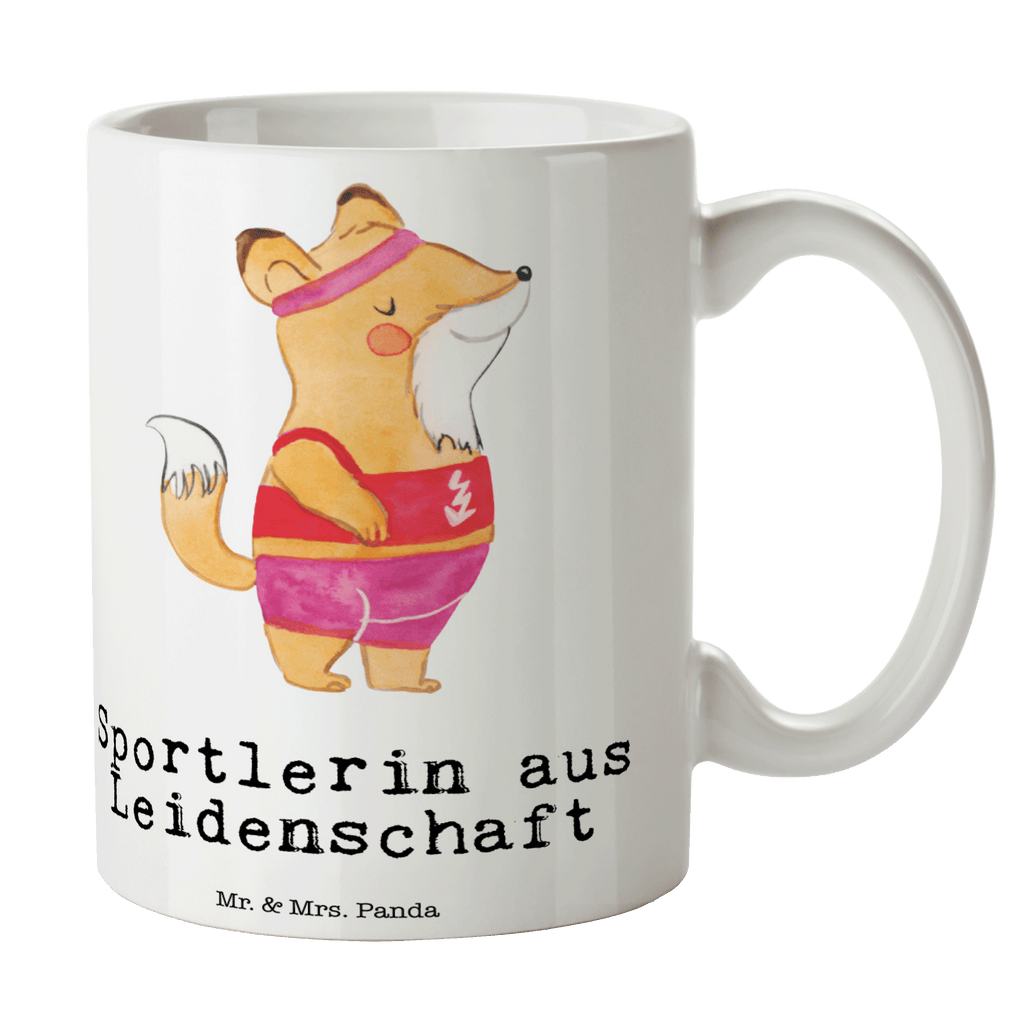 Tasse Sportlerin aus Leidenschaft  Becher, Kaffeetasse, Kaffeebecher, Tee, Frühstück, Büro  Beruf, Ausbildung, Jubiläum, Abschied, Rente, Kollege, Kollegin, Geschenk, Schenken, Arbeitskollege, Mitarbeiter, Firma, Danke, Dankeschön