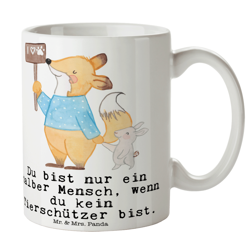 Tasse Tierschützer mit Herz  Becher, Kaffeetasse, Kaffeebecher, Tee, Frühstück, Büro  Beruf, Ausbildung, Jubiläum, Abschied, Rente, Kollege, Kollegin, Geschenk, Schenken, Arbeitskollege, Mitarbeiter, Firma, Danke, Dankeschön