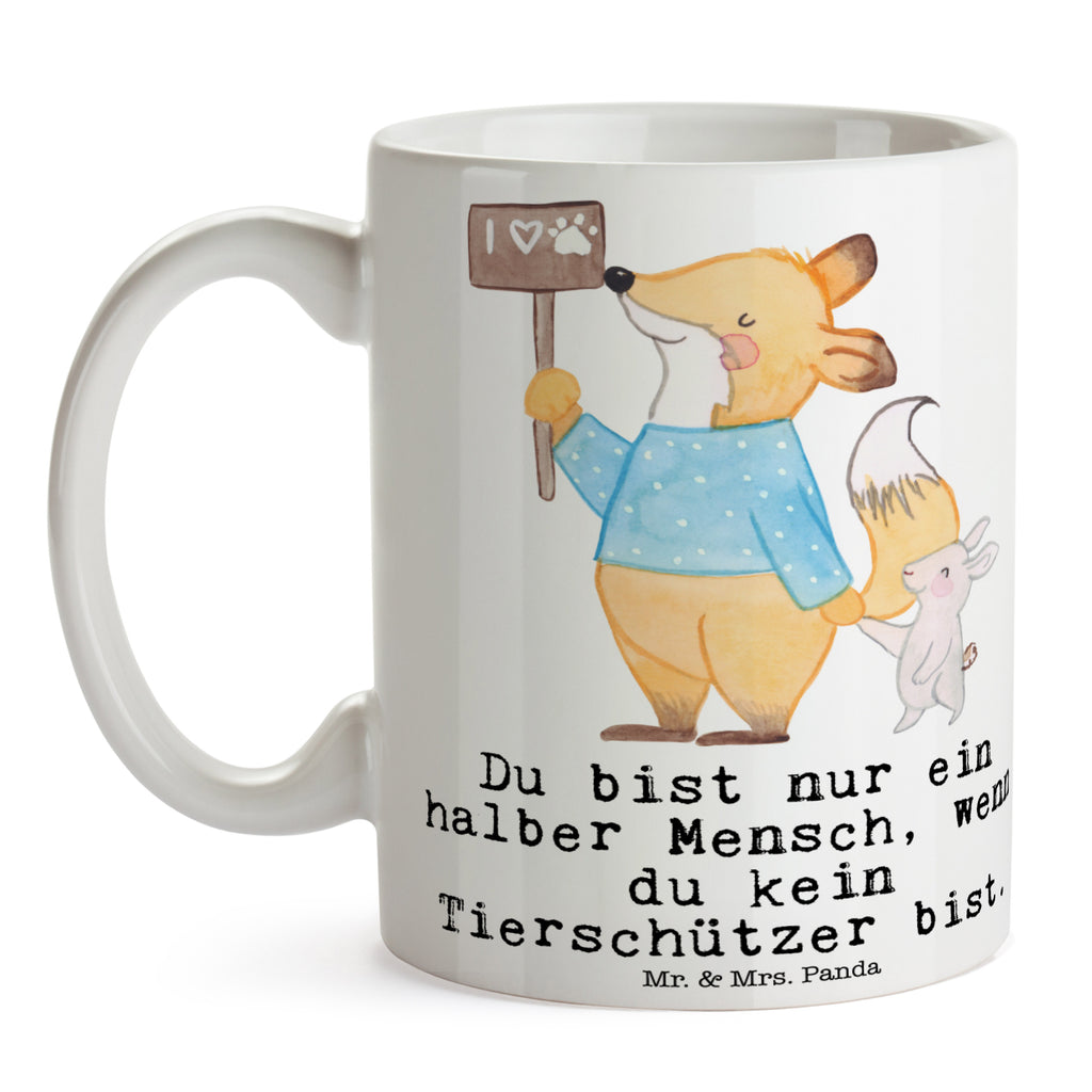 Tasse Tierschützer mit Herz  Becher, Kaffeetasse, Kaffeebecher, Tee, Frühstück, Büro  Beruf, Ausbildung, Jubiläum, Abschied, Rente, Kollege, Kollegin, Geschenk, Schenken, Arbeitskollege, Mitarbeiter, Firma, Danke, Dankeschön