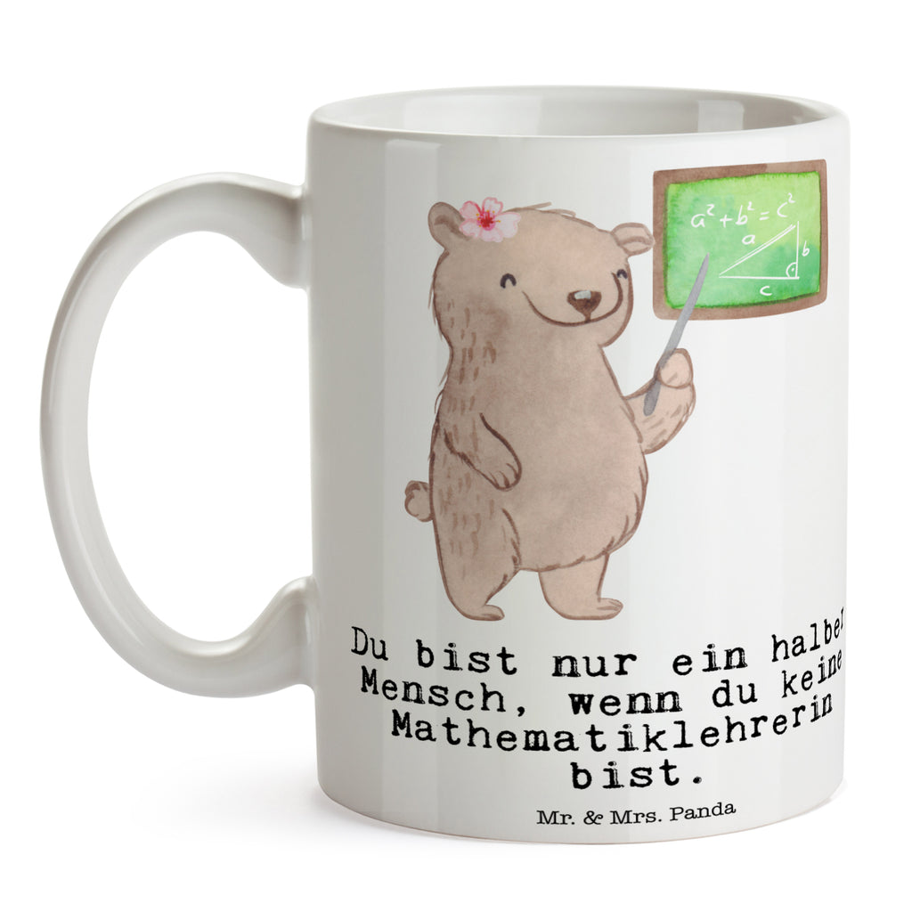 Tasse Mathematiklehrerin mit Herz Mathematiklehrerin, Lehramtstudent, Referendariat, Mathelehrerin, Matheunterricht, Mathe, Lehrer Becher, Kaffeetasse, Kaffeebecher, Tee, Frühstück, Büro  Beruf, Ausbildung, Jubiläum, Abschied, Rente, Kollege, Kollegin, Geschenk, Schenken, Arbeitskollege, Mitarbeiter, Firma, Danke, Dankeschön