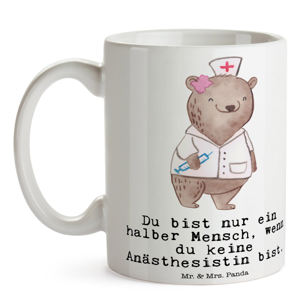 Tasse Anästhesistin mit Herz Anästhesistin, Narkoseärztin, Anästhesie, Krankenhaus, Studium,  Becher, Kaffeetasse, Kaffeebecher, Tee, Frühstück, Büro  Beruf, Ausbildung, Jubiläum, Abschied, Rente, Kollege, Kollegin, Geschenk, Schenken, Arbeitskollege, Mitarbeiter, Firma, Danke, Dankeschön