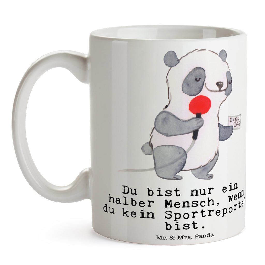 Tasse Sportreporter mit Herz