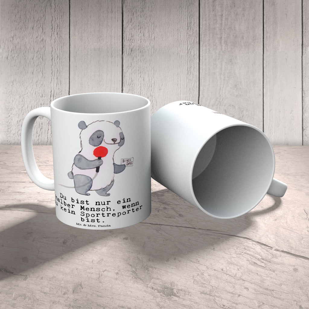 Tasse Sportreporter mit Herz