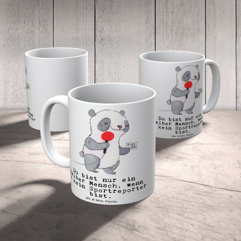 Tasse Sportreporter mit Herz
