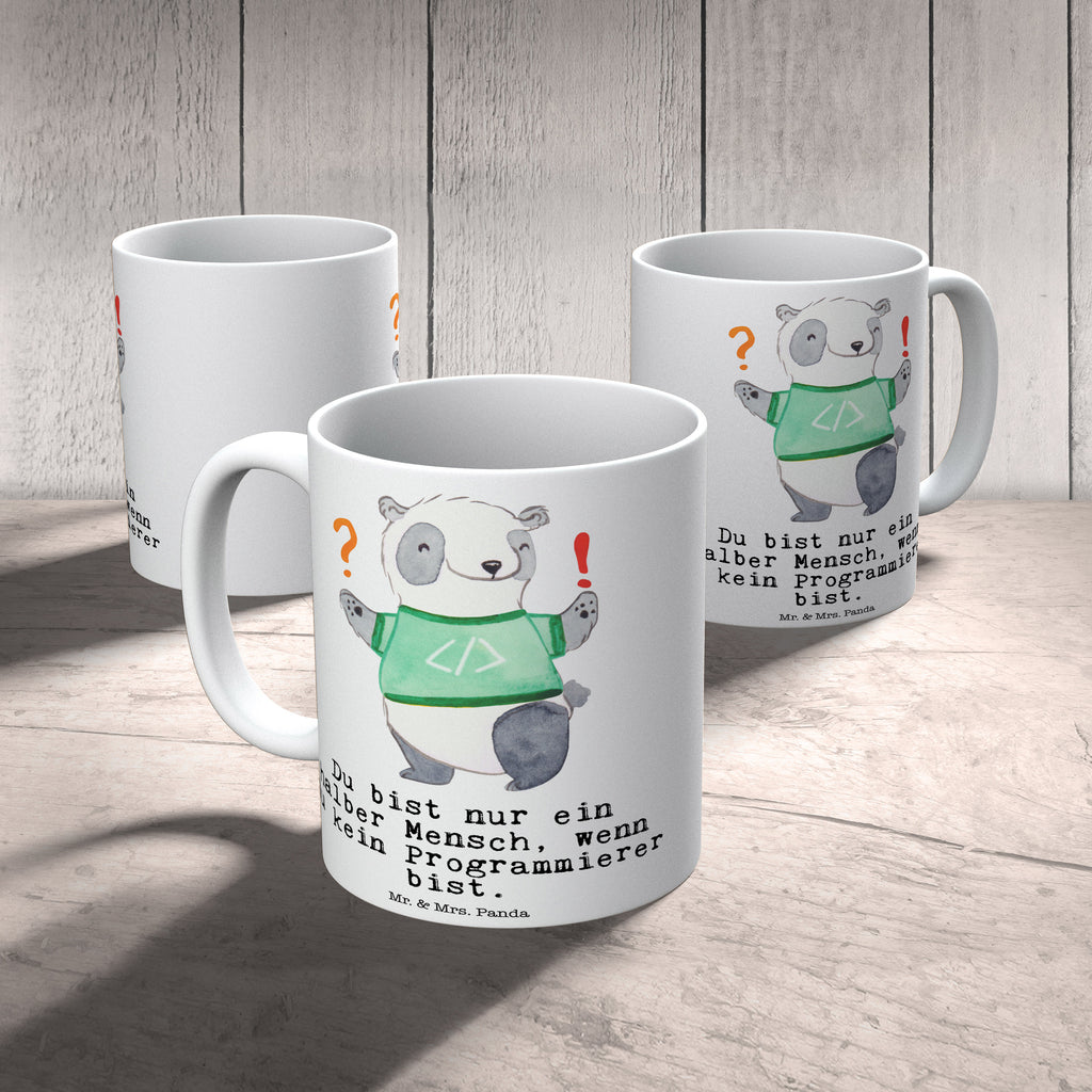 Tasse Programmierer mit Herz Programmierer, Softwareingenieur, 
Softwarentwickler, Computerfreak, 
Datenverarbeiter, Computerfachmann, 
IT-Spezialist, Nerd Becher, Kaffeetasse, Kaffeebecher, Tee, Frühstück, Büro  Beruf, Ausbildung, Jubiläum, Abschied, Rente, Kollege, Kollegin, Geschenk, Schenken, Arbeitskollege, Mitarbeiter, Firma, Danke, Dankeschön