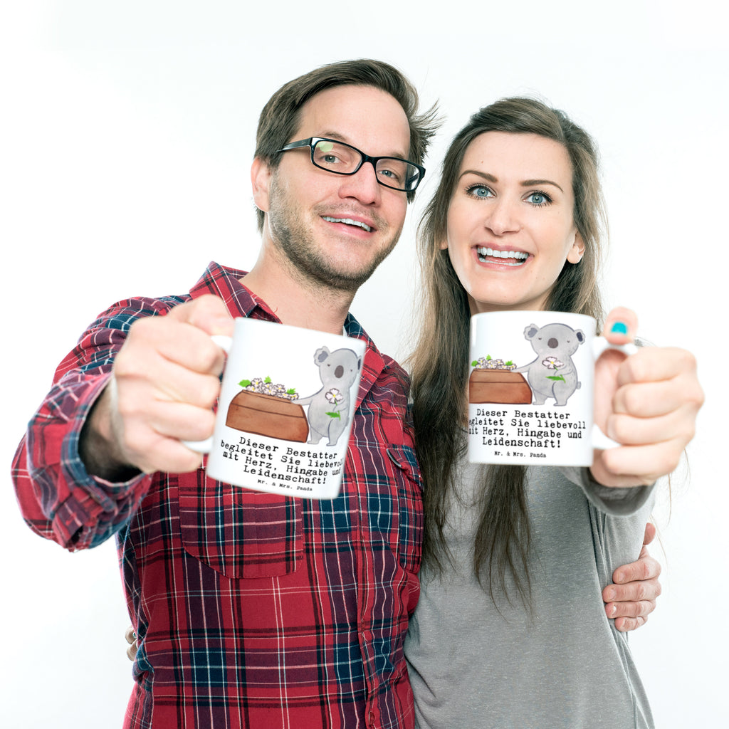 Tasse Bestatter mit Herz  Becher, Kaffeetasse, Kaffeebecher, Tee, Frühstück, Büro  Beruf, Ausbildung, Jubiläum, Abschied, Rente, Kollege, Kollegin, Geschenk, Schenken, Arbeitskollege, Mitarbeiter, Firma, Danke, Dankeschön